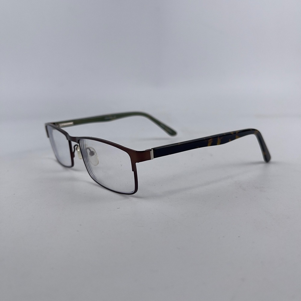 D'amato DM4142 Unisex Adult Eyeglasses Frame Green Plastic Half Rim 54-16-140 mm - Picture 4 of 12